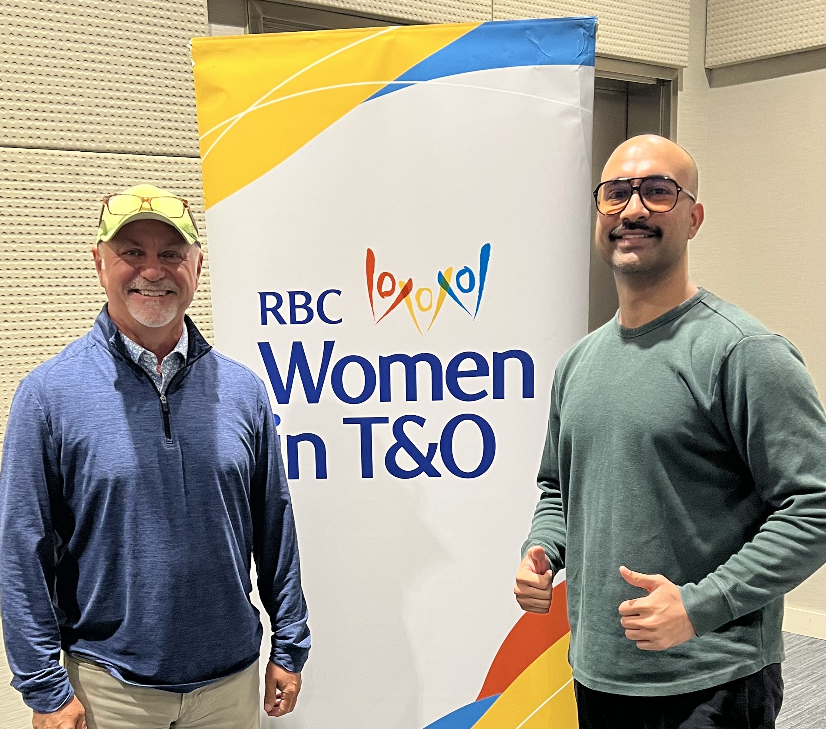With Michael R. Taylor, VP End User Services, after the results were announced With Michael R. Taylor, VP End User Services, after the results were announced